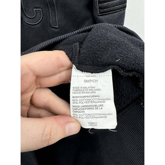 Under Armour Project Rock Respect Hooded Sweatshirt Men Small Black Hoodie - Picture 5 of 10